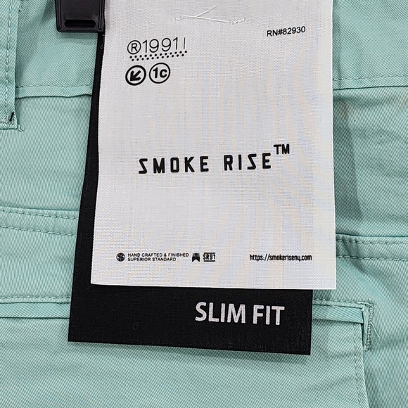 Smoke Rise Men's Stencil Printed Slim Fit Twill Cargo Pants - 38X32 - Picture 7 of 9